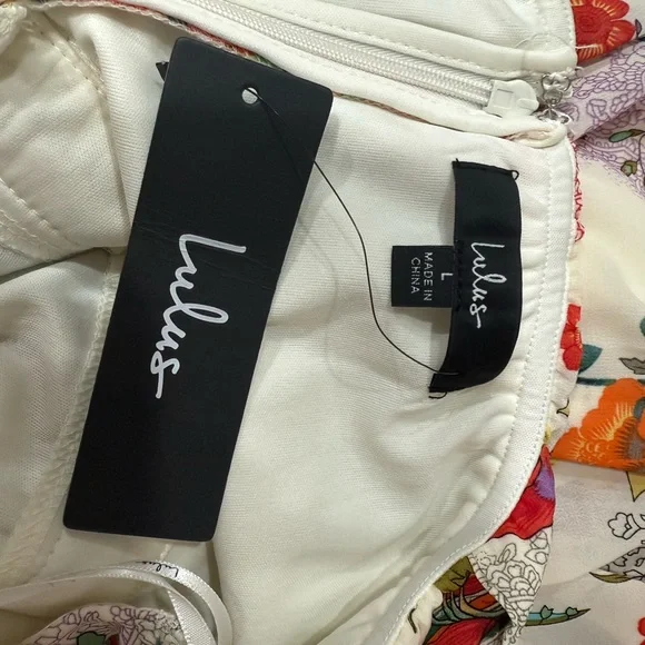 Lulu's Lilja Cream Floral Maxi Dress - Picture 3 of 8